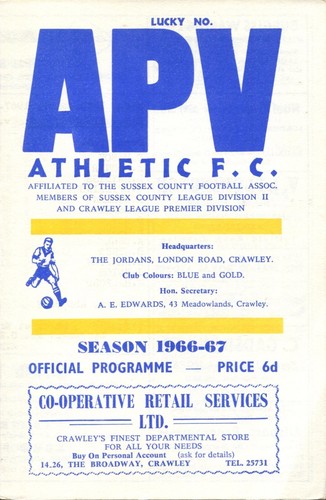 Apv athletic hastings - apv, v