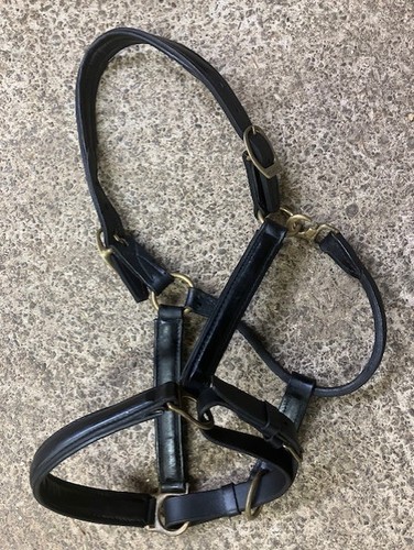 Stubben black leather horse