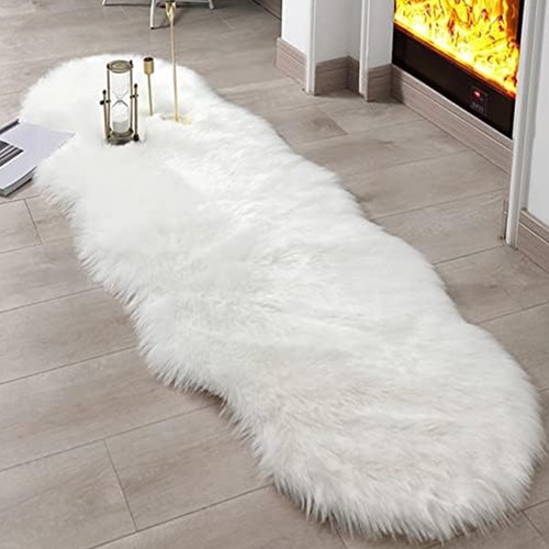 Faux fur rug fluffy large - rug,