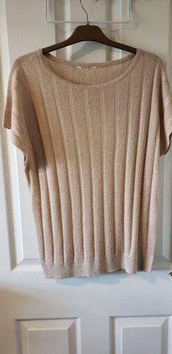 Ladies beige glittery - m,