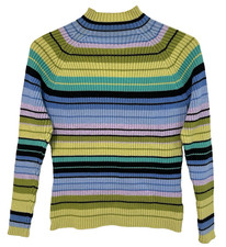 S/M Vtg 90s Y2K Green Blue