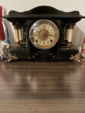 Antique Seth Thomas  Adamantine Day Mantle Clock w/Key
