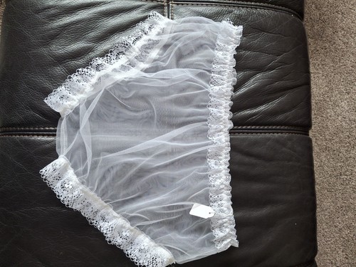 Sissy sheer white nylon full - sheer,