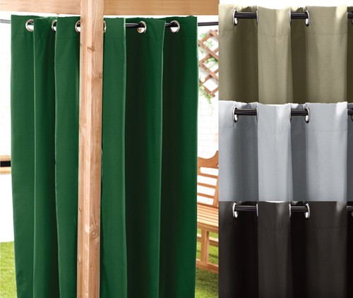 Outdoor eyelet curtain - eyelet, 55"