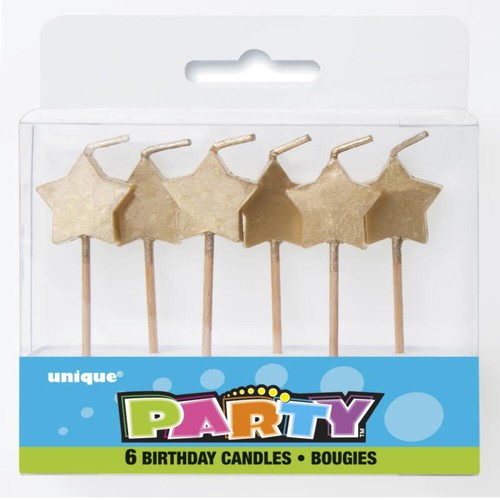 Gold star birthday - star,