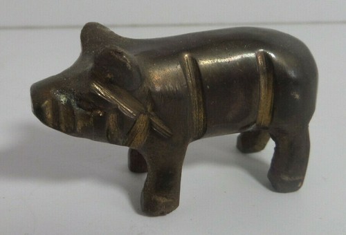Solid brass pig heavy small - heavy,