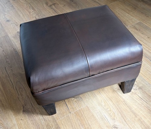 Traditional footstool covered