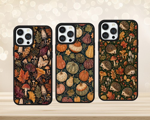 Mushroom pattern pumpkin hog - pattern,