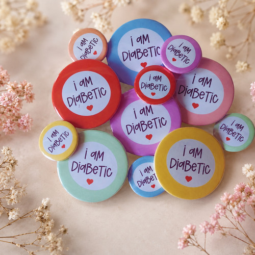 Diabetes awareness badge am - badge, i