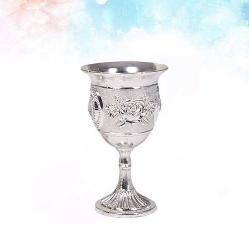 Silver drinking goblet - silver,