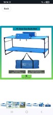 Hi-Gear 2-in1 Bunk Bed or 2 Single Beds - Foldable Steel Frame Travel Beds
