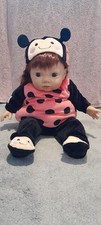 Tiny Treasure Girl Doll with Ladybird Outfit. Great Condition. Long Red Hair.