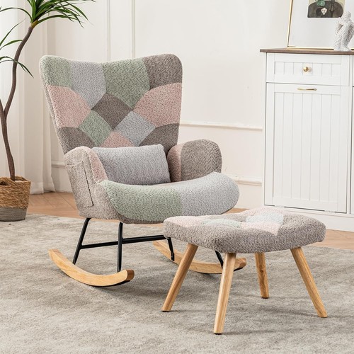 Rocking chair footstool - rocking, w/