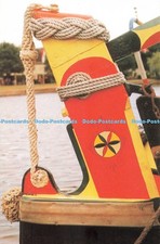 D248846 Turk Head and Swan Neck Ropework on the Rudder of a Willow Wren Traditio