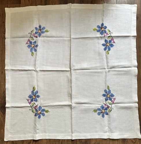 Large vintage heavy linen - large,