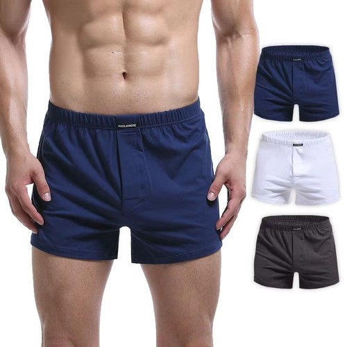Mens cotton boxer shorts loose - boxer,