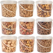 Dog Bisuit Treats, Gravy Bones Mixed Bones Milky Peanut Chicken Paws 2.5L Tubs