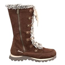 Vintage Y2K Skechers Grand Jams Brown Suede Lace Up Winter Boot Size US 8