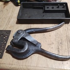 Vintage Whitney Metal Tool Co. No. 5 Metal Hand Punch - 5/24/13 Patent - USA