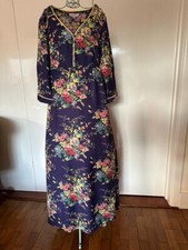 Stunning Blue & Floral Dress. By Penny Plain. Size 12. New without tags.