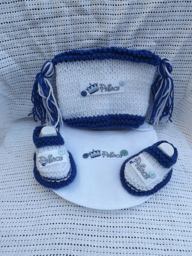 Hand knitted baby boy - hand,