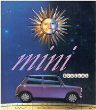 ROVER MINI Mk6 1.3i EQUINOX LIMITED EDITION ORIG. 1996 FACTORY UK SALES BROCHURE