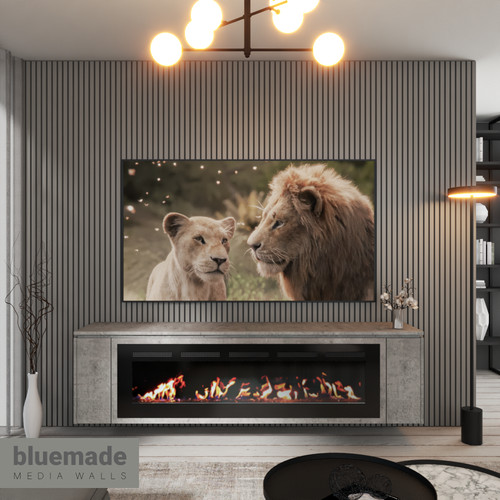 2000mm media wall - 2000mm, furniture