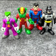 4x Imaginext DC Super Friends Batcave Joker Superman Batman Mr Miracle Figures