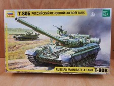 Zvezda 1/35 T-80B Russian Main Battle Tank model kit 3590