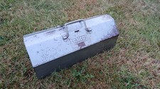 Talco tool box Vintage Metal Engineering GREY  `19”  With Tray Made in England