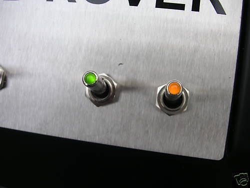 Metal yellow led toggle - yellow,