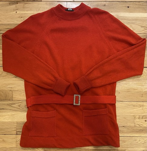 1960s wool belted jumper - wool,