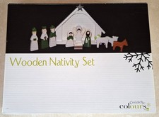 Wooden Nativity Set…B&Q…stable measures 7ins x 9.5ins x 1.5ins