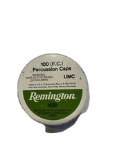 REMINGTON PERCUSSION CAP TIN-vintage 100 cap empty tin
