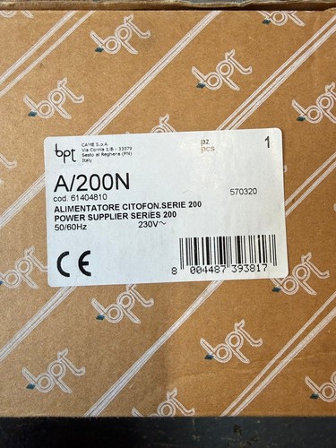 Bpt 200n power supplier - a/200n,