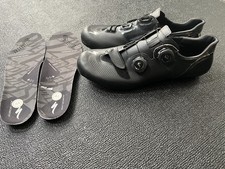 Specialized S-Works 6 Carbon Road Bike Shoes EU 44 US 10.6 BLACK 3 Bolt BOA Wire