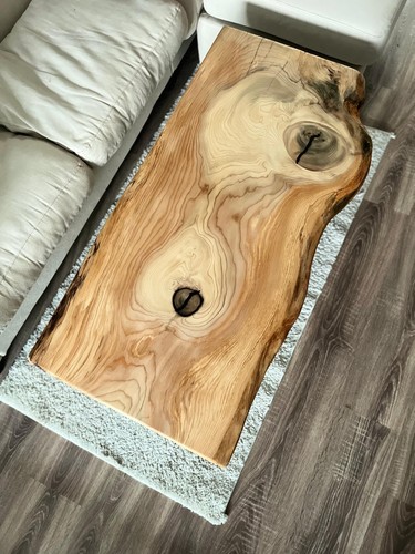 Cedar wood coffee table with - coffee,