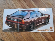 Vintage Audi Quattro Poster / Brochure - 1980