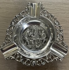 Dutch Silver .835 Ashtray, Zaanlandse Of Amsterdam & Haarlem.