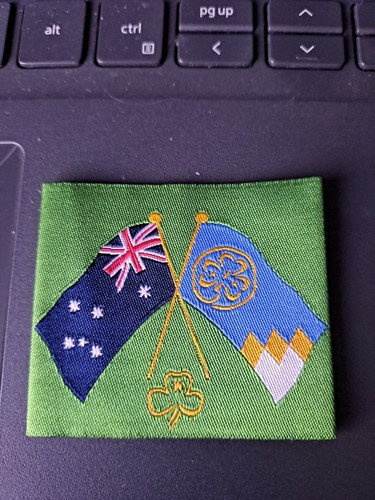 Green australian flag and - australian,