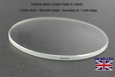 Watch Glass Crystal Lens 17mm-40mm 1.5mm thick Fits Seiko Citizen Fossil etc