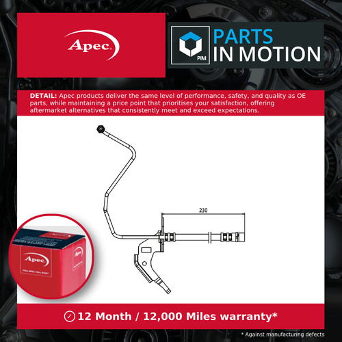 Brake hose fits vauxhall - hose,