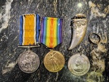 Ww1 Military War Medals GNR Redfern Royal Field Artillery 261067 And His Bits