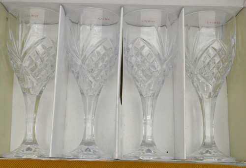 Four galway crystal wine - four,