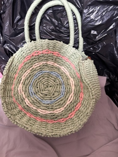 Wicker style bag - wicker,