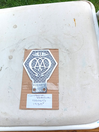 Vintage car badge a - ,