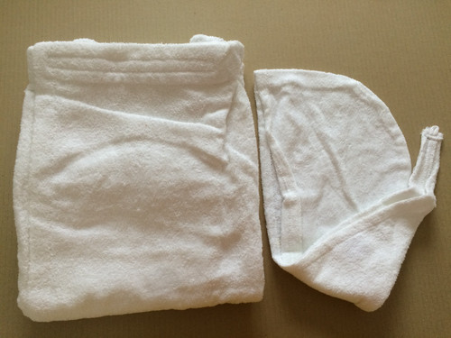 Micro fiber white body wrap - fiber,