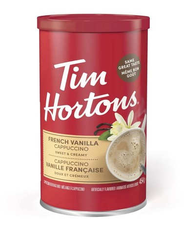 French vanilla cappuccino tim - french,