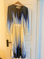 M&S Collection Ombre tie waist pleated midi dress