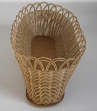 Oblong Woven Wicker Basket